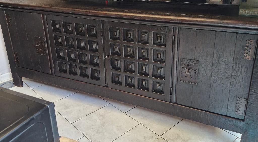 Ensemble salle à manger, Enlèvement, Utilisé, Chêne massif, 4 à 6 chaises