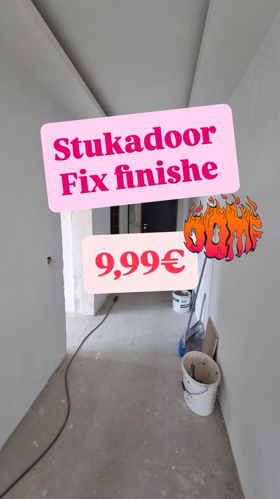 Stukadoor vanaf 9€ per meter, Immo, Appartementen en Studio's te huur