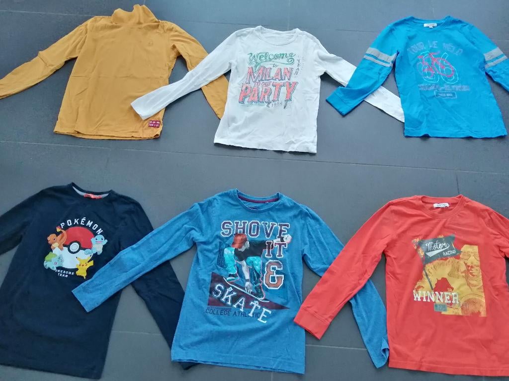 t-shirts lange mouwen jongens 11 jaar, Kinderen en Baby's, Kinderkleding | Maat 146, Ophalen of Verzenden, Zo goed als nieuw, Jongen
