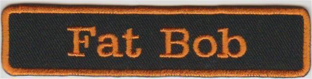 Harley Davidson Fat Bob stoffen opstrijk patch embleem #1, Envoi, Neuf
