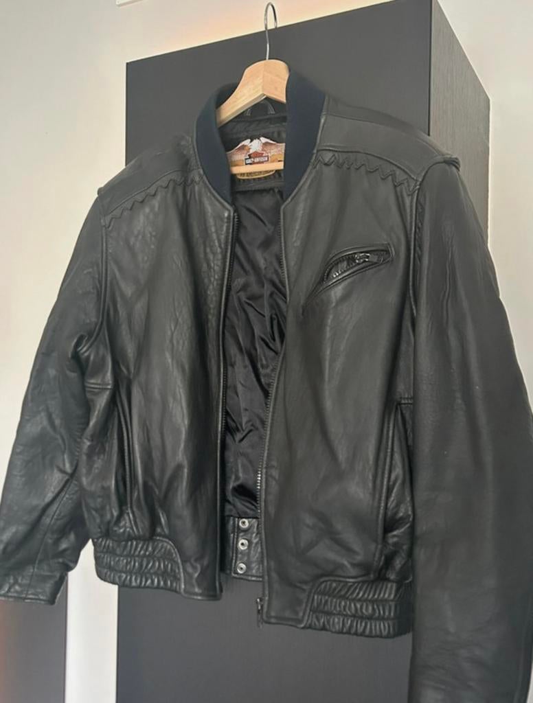 Veste Harley Davidson noire XL, Envoi, Seconde main, Femmes, Manteau | cuir