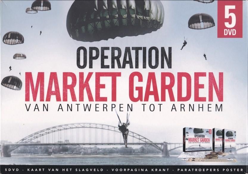 Operation Market Garden – Van Antwerpen tot Arnhem (5 DVD’s), Cd's en Dvd's, Dvd's | Documentaire en Educatief, Ophalen, Gebruikt