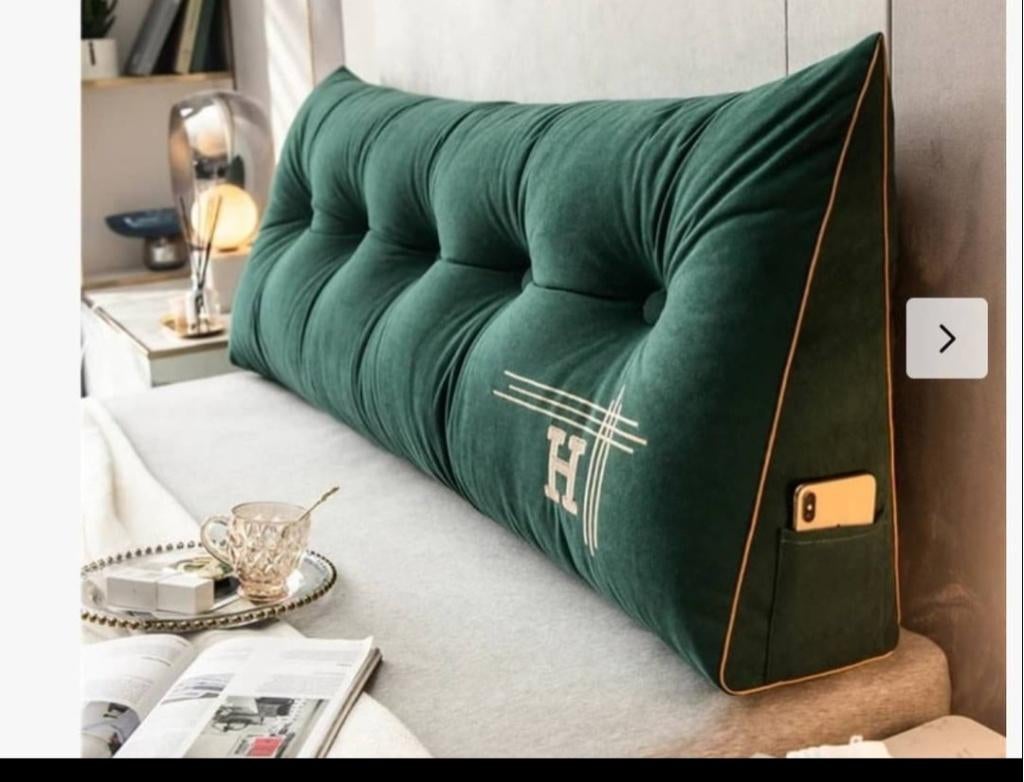 Coussin tête de lit - lecture, Enlèvement, Comme neuf, Vert