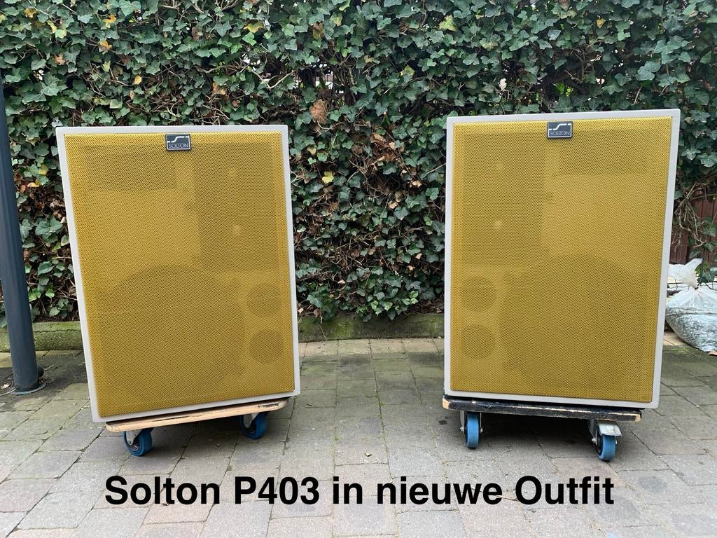 SOLTON P403 Twin Mid Long Distance.  In nieuwe outfit!, Ophalen, Zo goed als nieuw, 120 watt of meer, Front, Rear of Stereo speakers