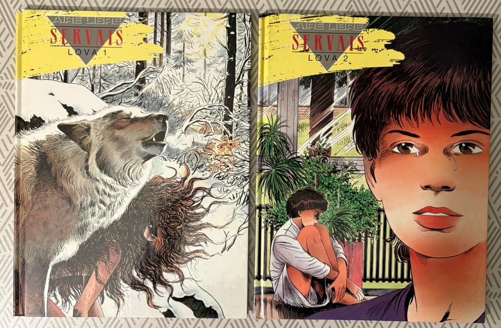 Lova – Servais – tomes 1 et 2 – Aire Libre Dupuis, Boeken, Stripverhalen, Ophalen of Verzenden