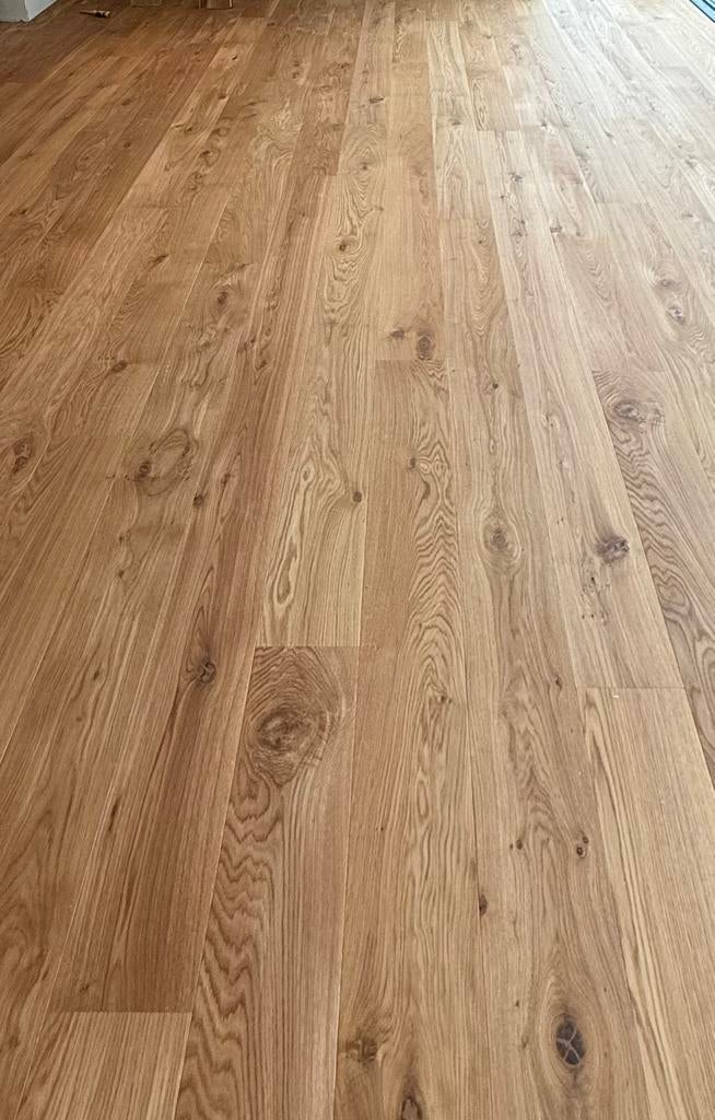 25m2 Parket Rustiek 18cm breed 14/3,8mm, Doe-het-zelf en Bouw, Vloerdelen en Plavuizen, Ophalen, Zo goed als nieuw, Parket