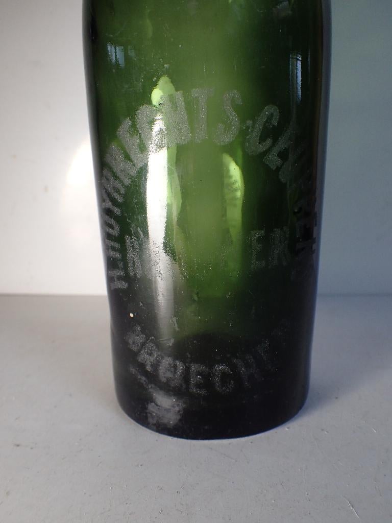 zeer oude bierfles brouwerij Huybrechts Broechem, Verzamelen, Biermerken, Ophalen of Verzenden, Gebruikt, Flesje(s), Overige merken