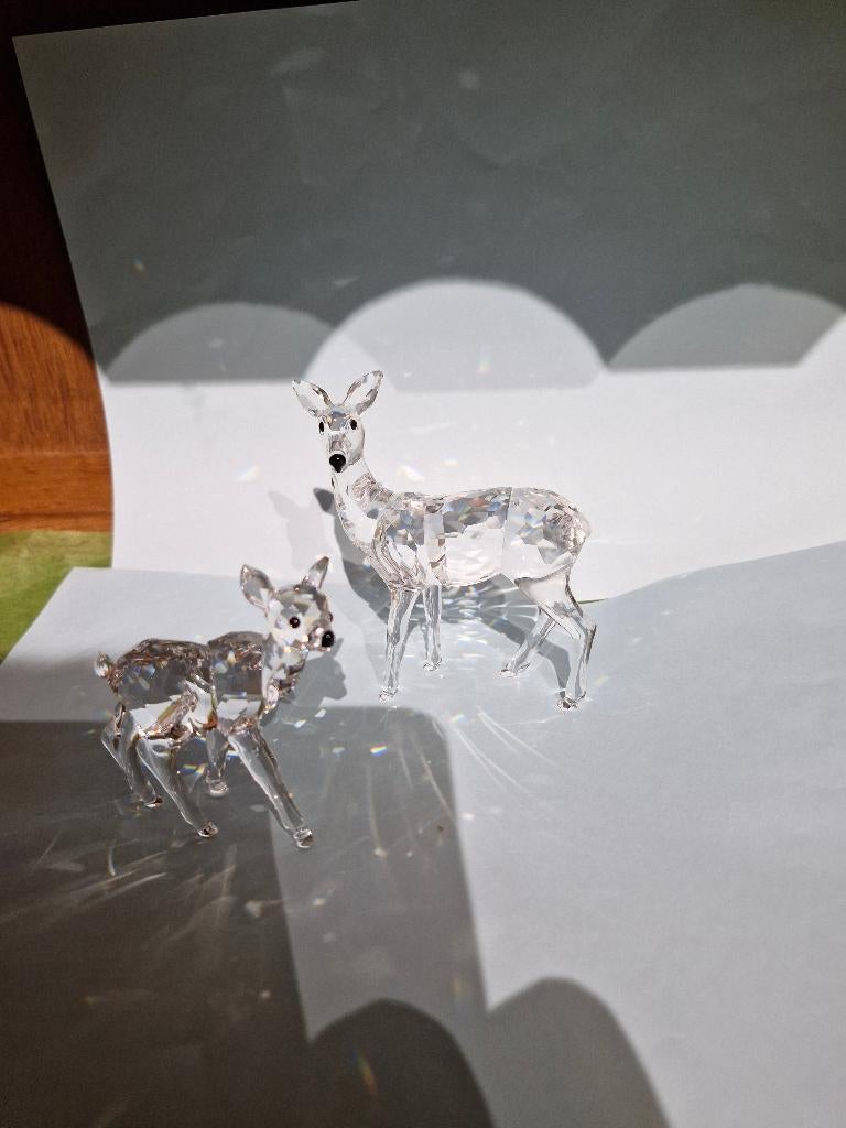 Swarovski hert en hertje, Verzamelen, Ophalen of Verzenden, Zo goed als nieuw, Figuurtje