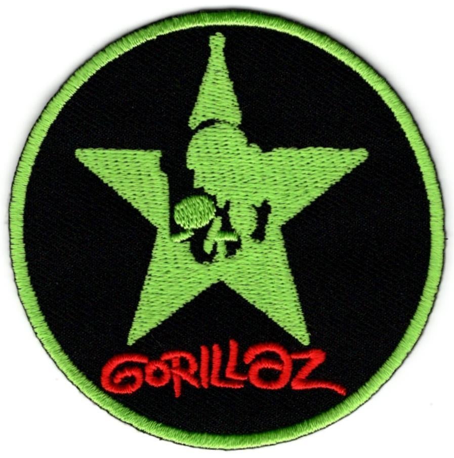 Gorillaz stoffen opstrijk patch embleem, Verzenden, Nieuw, Kleding