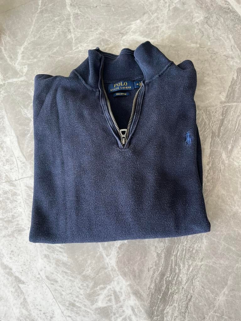 Ralph Lauren donkerblauwe zip maat M, Kleding | Heren, Truien en Vesten, Ophalen of Verzenden, Zo goed als nieuw, Maat 48/50 (M)