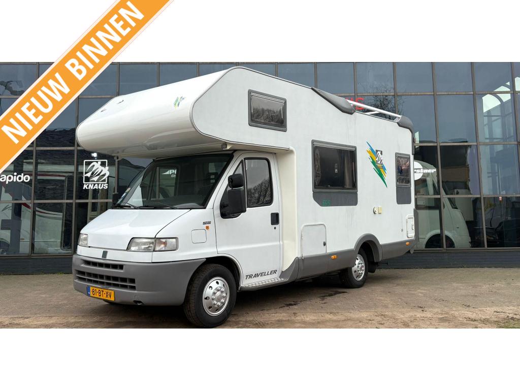 Knaus Traveller 595 FaceToFace,Fietsendrager, Alkoof, Treinzit, Bedrijf, 6 tot 7 meter