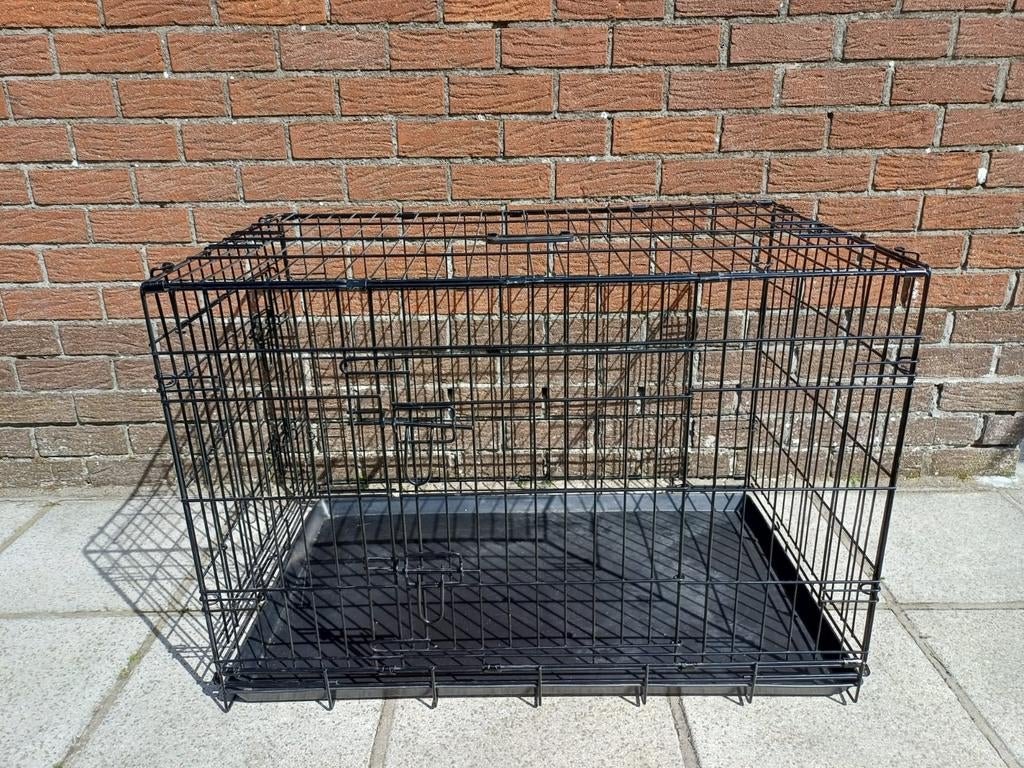 Zwarte bench, Animaux & Accessoires, Caisses pour chiens, Enlèvement, Utilisé