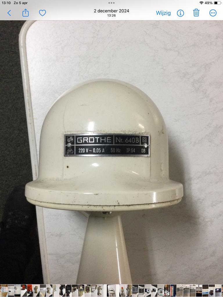 Te koop oude toeter, Doe-het-zelf en Bouw, Alarmsystemen, Ophalen, Gebruikt