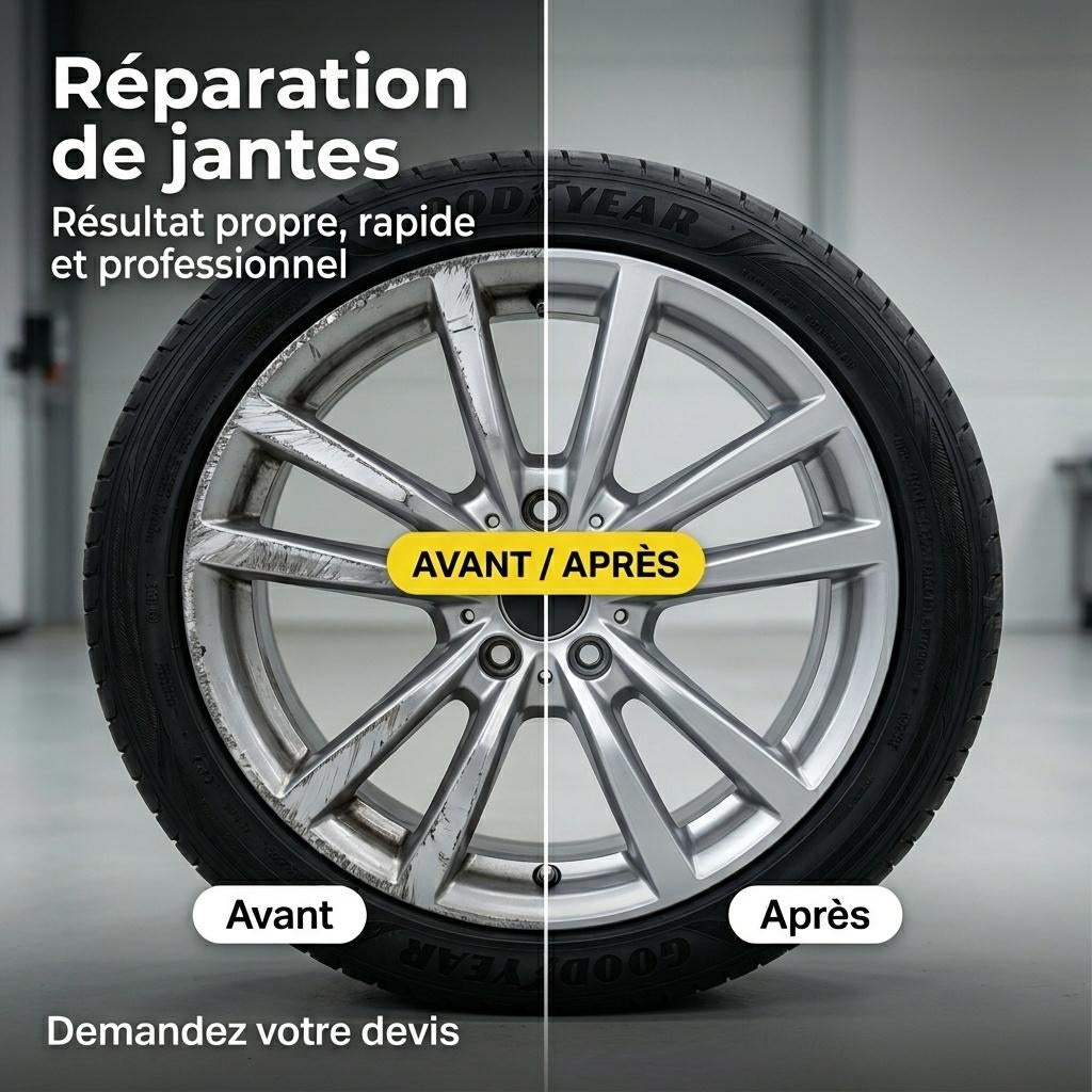 Réparation de jante griffé, Autos : Divers, Tuning & Styling, Enlèvement ou Envoi