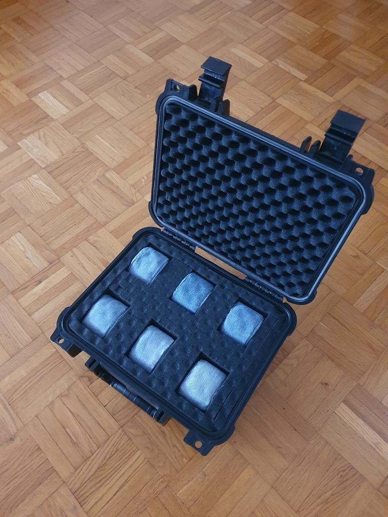 Pelicase box for 6 watches, coffret 6 montres, Ophalen, Breitling
