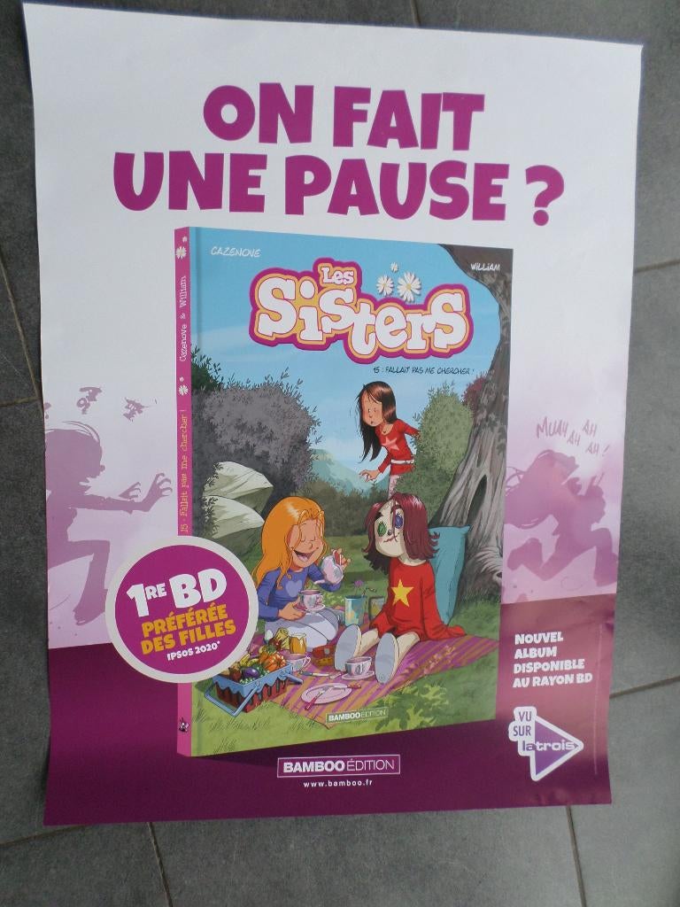 Les Sisters - affiche 80x60 - 2020, Ophalen of Verzenden, A1 t/m A3, Overige onderwerpen, Rechthoekig Staand