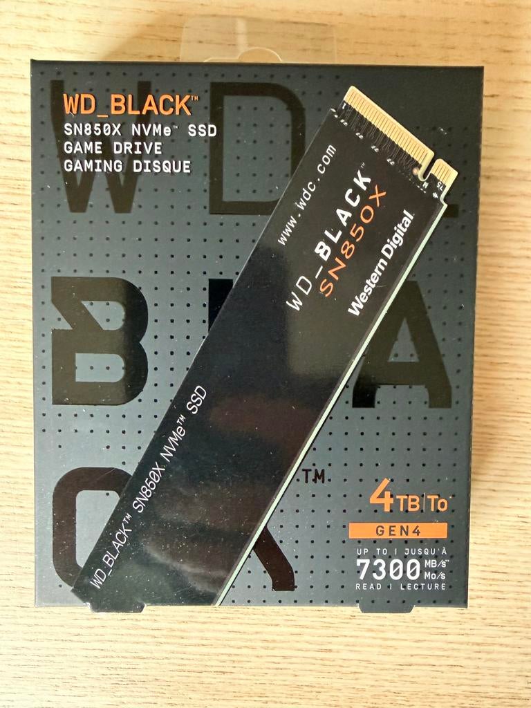 WD Black SN850X NVMe 4 TB SSD, Informatique & Logiciels, Enlèvement, Neuf, SSD