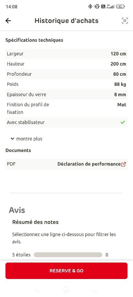 Douche fermée 120x90, Huis en Inrichting, Badkamer | Complete badkamers, Ophalen, Nieuw