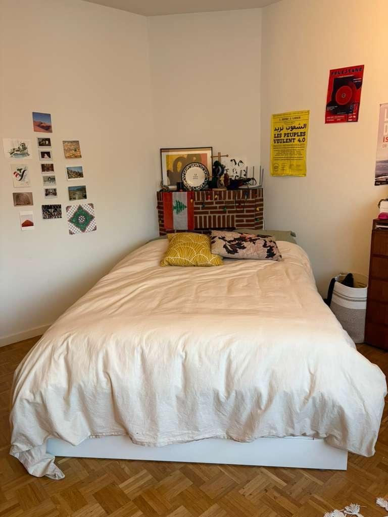 Lit 2 places & sommier bois (BRIMNES IKEA), Maison & Meubles, Chambre à coucher | Lits, Neuf, Enlèvement, 180 cm, 200 cm