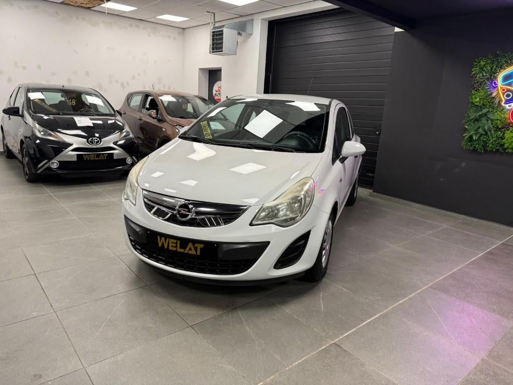 OPEL CORSA 2011 1.2 BENZINE 130.000KM, Euro 5, Zwart, Wit, Bedrijf