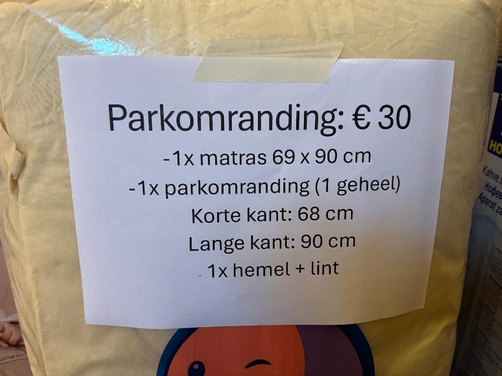 Parkomranding, Kinderen en Baby's, Babyparken, Ophalen, Zo goed als nieuw, Rechthoekig, Boxkleed