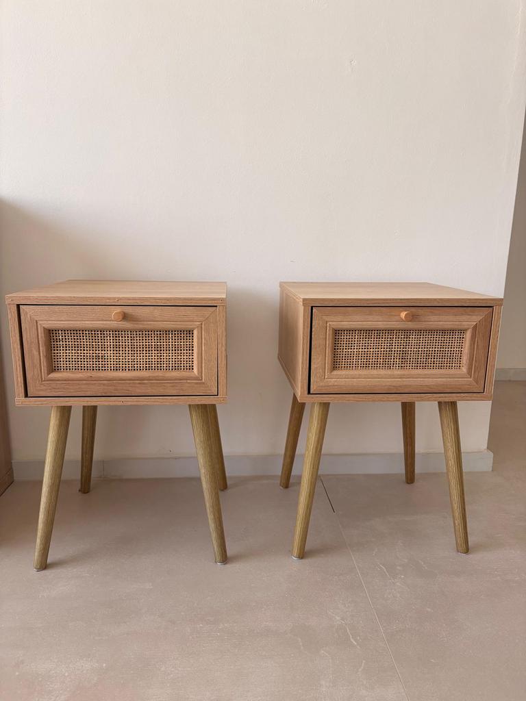 Nachtkastjes boheme, Huis en Inrichting, Slaapkamer | Nachtkastjes, Zo goed als nieuw, 55 tot 70 cm, Minder dan 45 cm, Overige materialen