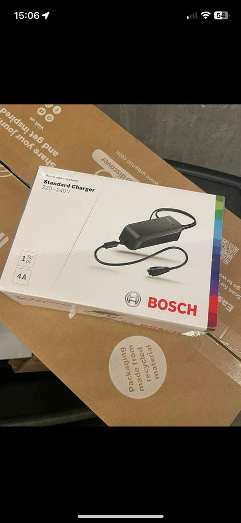 Chargeur Bosch 4A standard, Vélos & Vélomoteurs, Enlèvement ou Envoi, Comme neuf