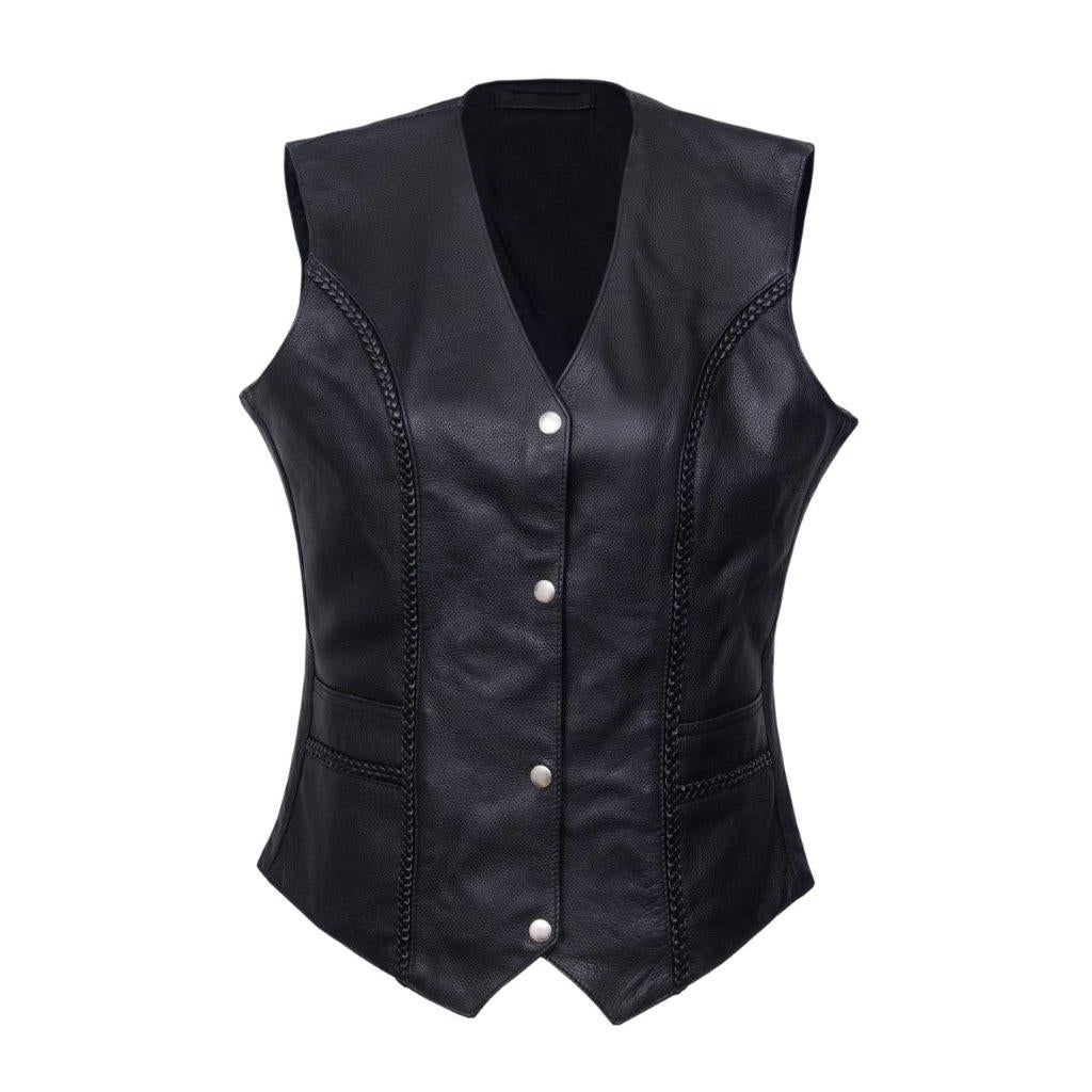 Gilet de moto en cuir neuf pour Femmes, Motos, Enlèvement ou Envoi, Neuf, avec ticket, Femmes, Manteau | tissu