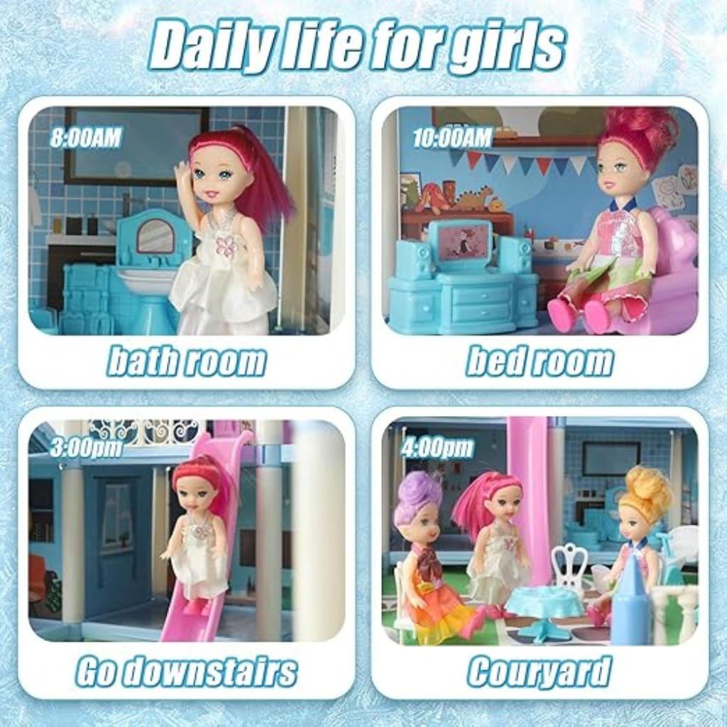 Maison de poupée avec meubles et accessoires LIVRAISON GRATU, Enfants & Bébés, Jouets | Maisons de poupées, Envoi, Neuf, Maison de poupées