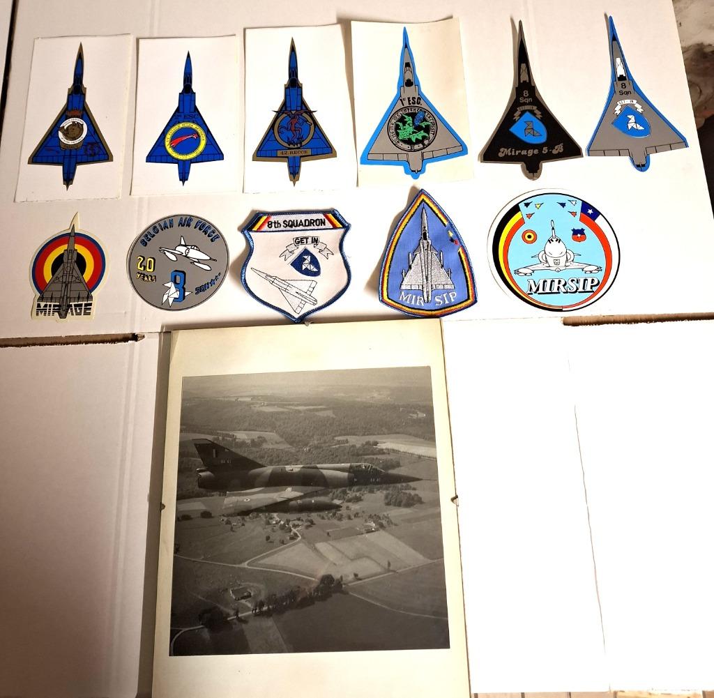 Belgische Luchtmacht - Mirage V nostalgie, Ophalen of Verzenden, Zo goed als nieuw, Patch, Badge of Embleem