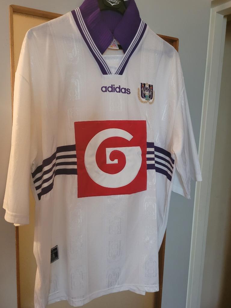 Anderlecht vintage thuisshirt 97-98 maat XL, Sport en Fitness, Maat XL, Ophalen of Verzenden, Zo goed als nieuw, Shirt