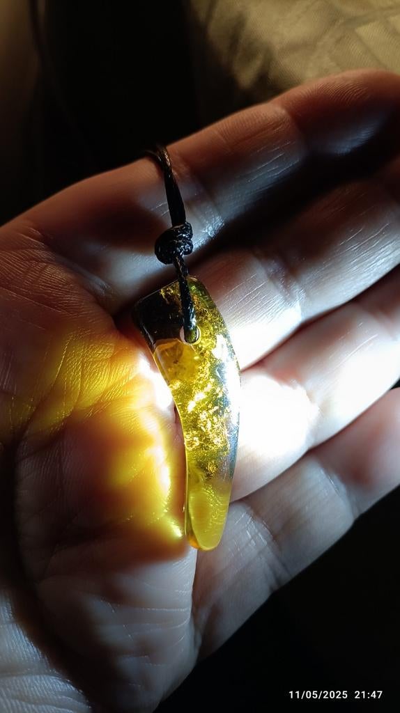 Pendentif en ambre naturelle de Lituanie, Enlèvement, Neuf, Pierre ou Minéral, Avec pierre précieuse