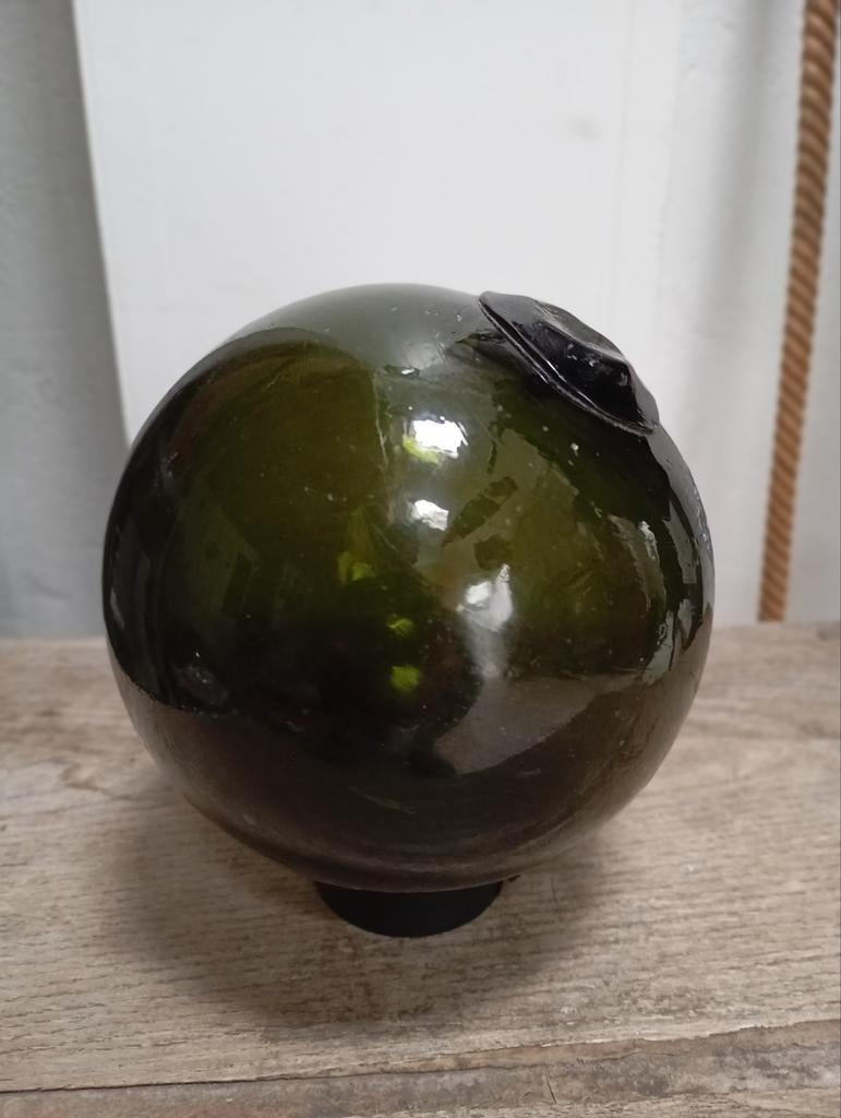 Boule résille en verre antique, Antiquités & Art, Enlèvement ou Envoi