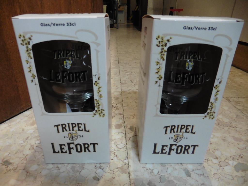 Le fort glazen, Ophalen of Verzenden, Zo goed als nieuw, Bierglas