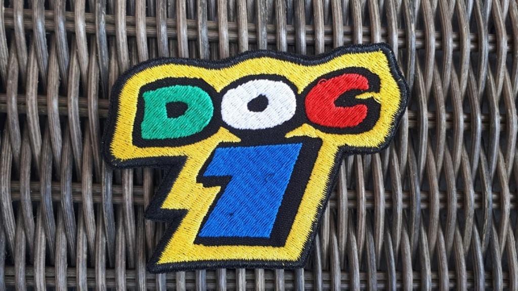 Emblème thermocollant DOC 1 Valentino Rossi - 90 x 65 mm, Enlèvement ou Envoi, Neuf