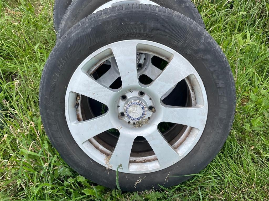 2x Sets Mercedes ALU velgen 16' en 17', Ophalen, Gebruikt, Banden en Velgen, 17 inch