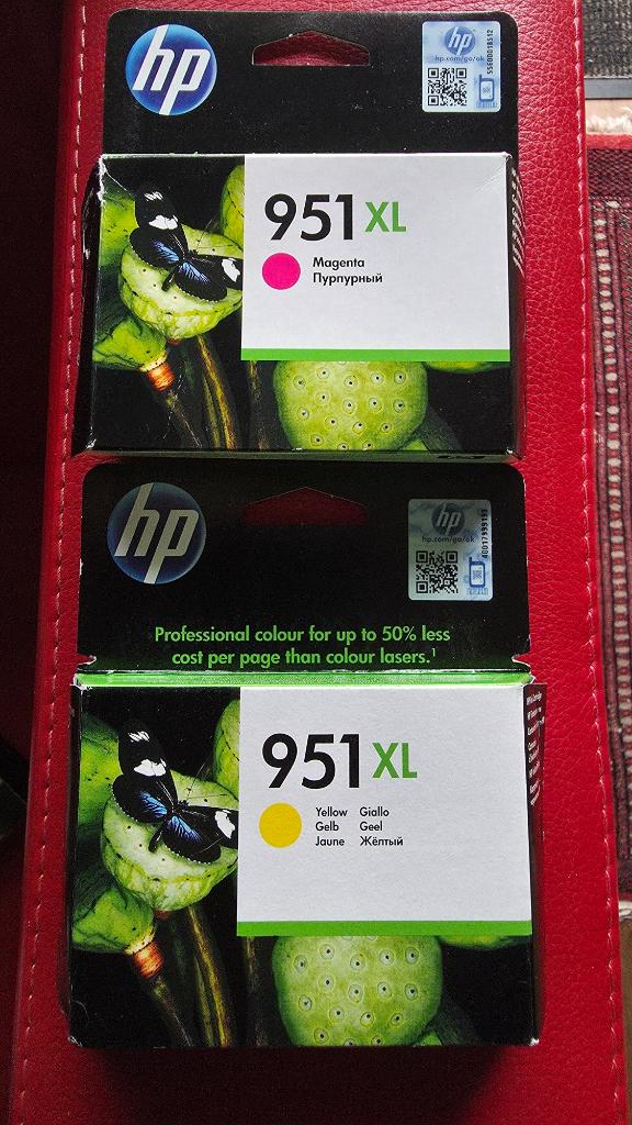 Nieuwe Originele HP gesloten 951XL Geel,951XL rood cartridge, Enlèvement, Neuf, Cartridge