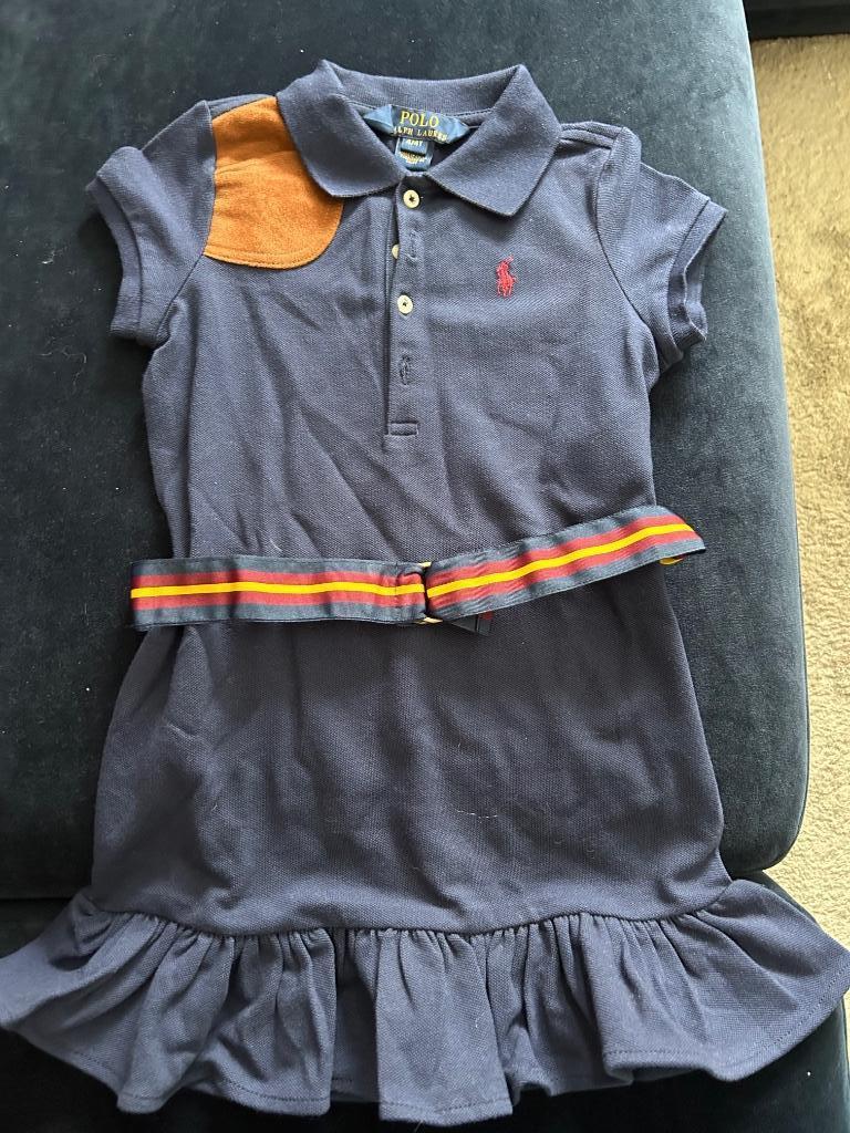 Robe Ralph Lauren bleue marine taille 4 ans - neuve, Ophalen, Nieuw, Ralph Lauren, Meisje