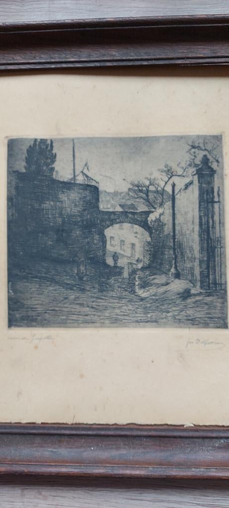 Gravure Jos Delfosse, Ophalen of Verzenden