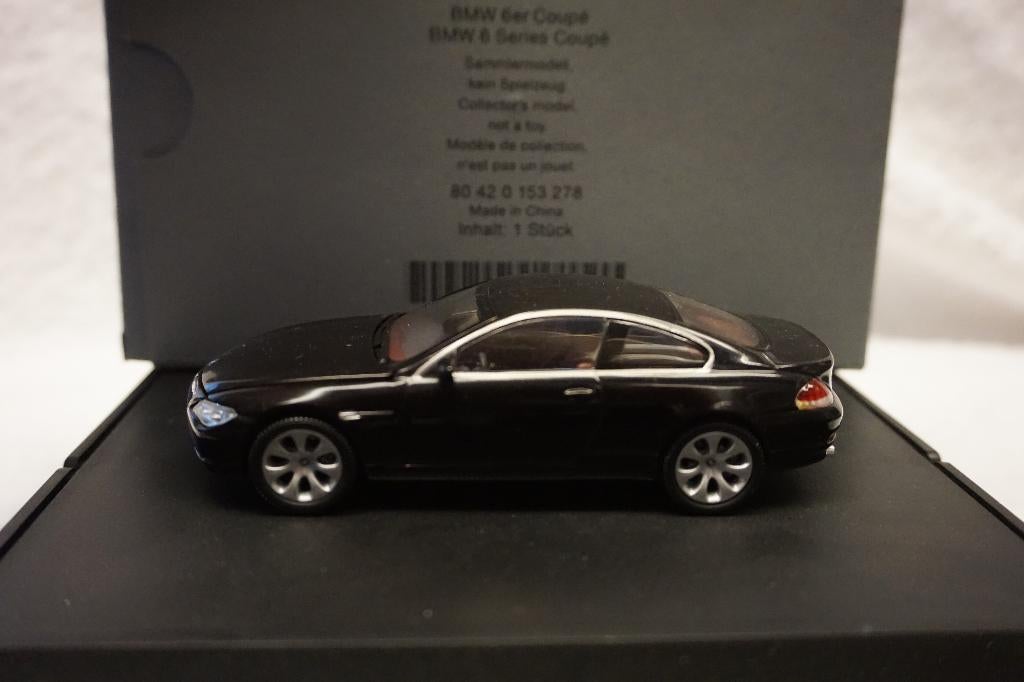 BMW 6 Series coupé (E63) black Kyosho 1:43 80 42 0 153 278, Hobby & Loisirs créatifs, Voitures miniatures | 1:43, Enlèvement ou Envoi