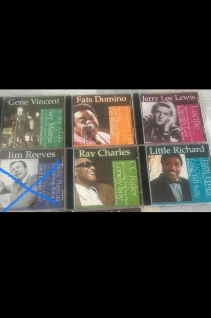 Série de 5 CD Gene Vincent, Fats Domino, Jerry Lee Lewis.., Enlèvement ou Envoi, Utilisé, Coffret