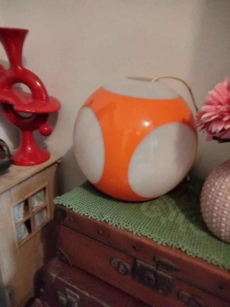 Lustre massif en forme de globe oculaire vintage de l'ère sp, Enlèvement ou Envoi