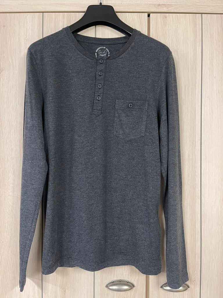 T-shirt manches longues : Jack & Jones : taille M, Gris, Enlèvement ou Envoi, Comme neuf, Taille 48/50 (M)