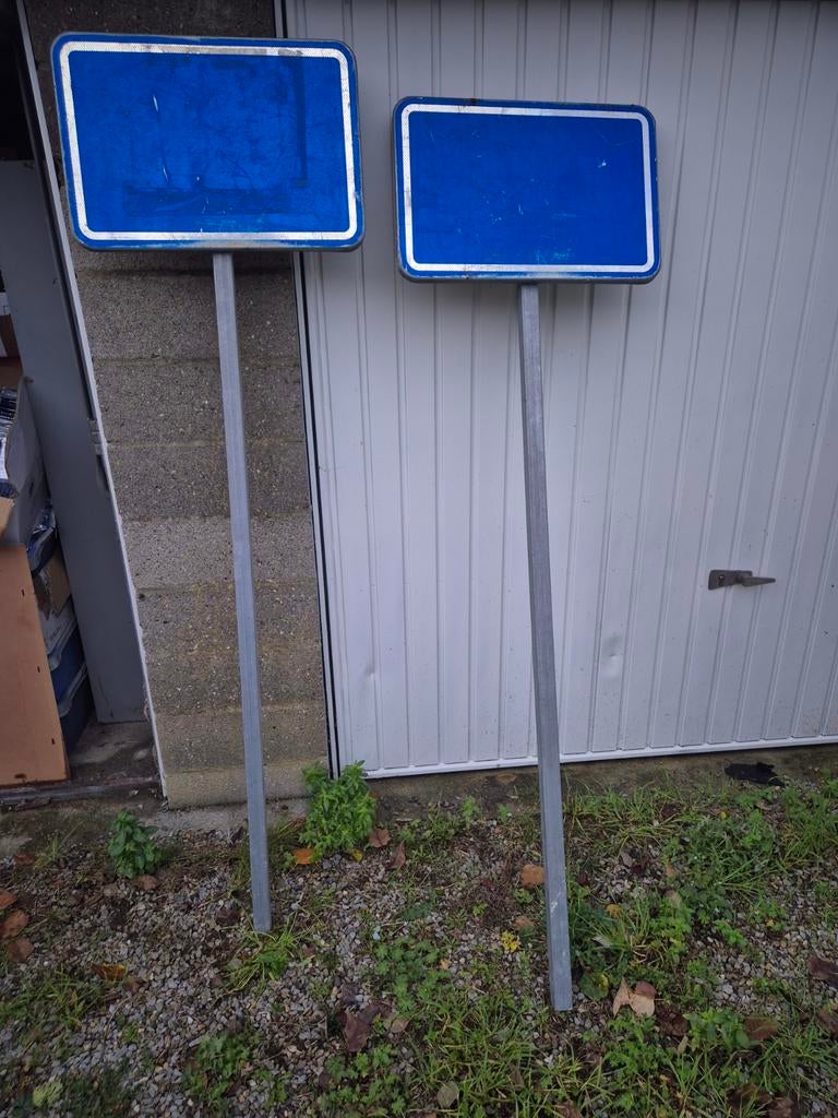 Panneaux de signalisation sans lettrage, Bricolage & Construction, Enlèvement, Utilisé