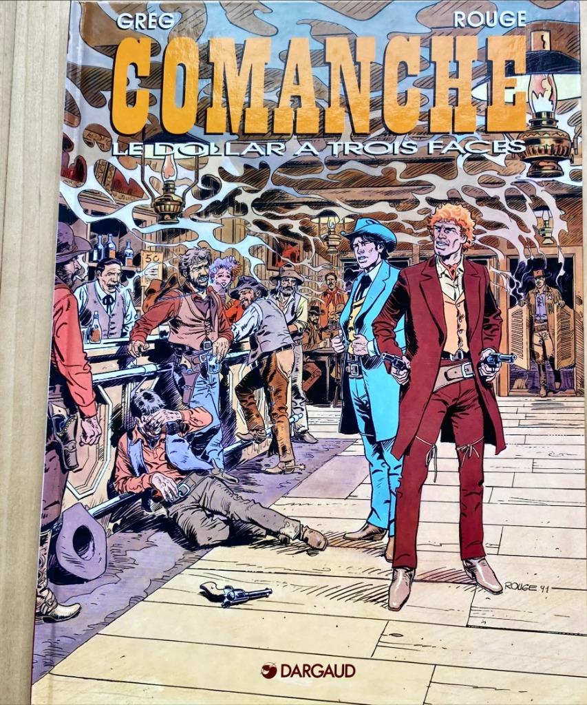 Comanche - Le Dollar à trois faces, Gelezen, Greg, Eén stripboek, Ophalen of Verzenden