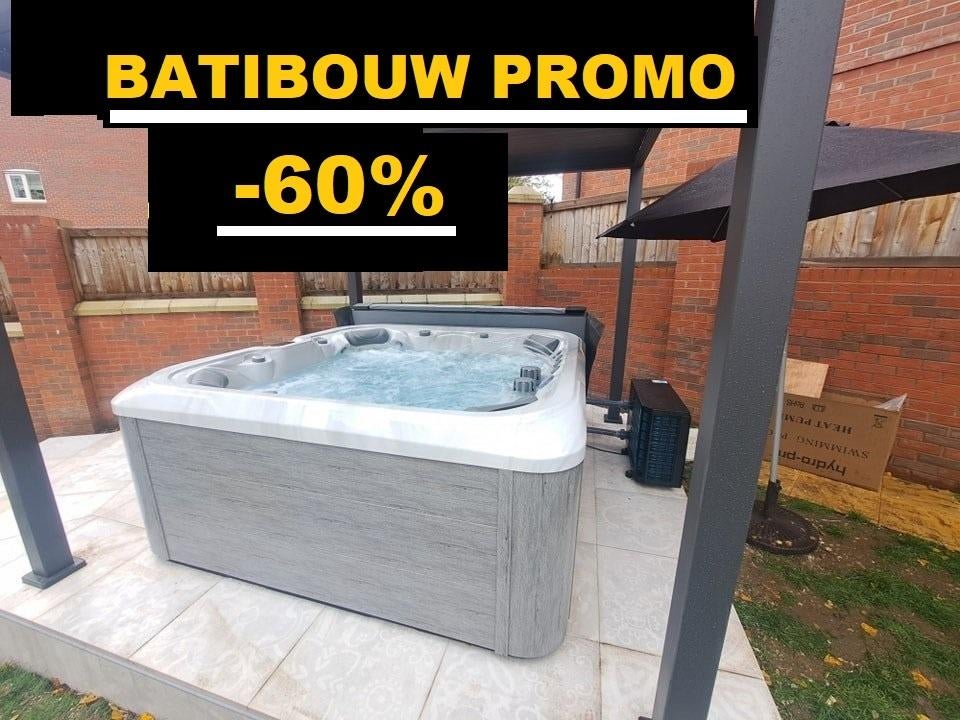 Actie 40%/nieuwe jacuzzi voor 5 personen 220V 2 ligplaatsen, Ophalen of Verzenden, Nieuw