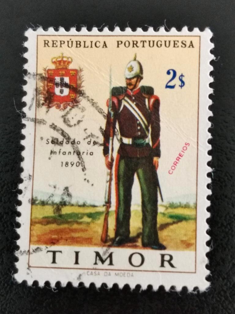 Timor 1967 - uniforme militaire 1890, Enlèvement ou Envoi, Affranchi, Asie du Sud Est