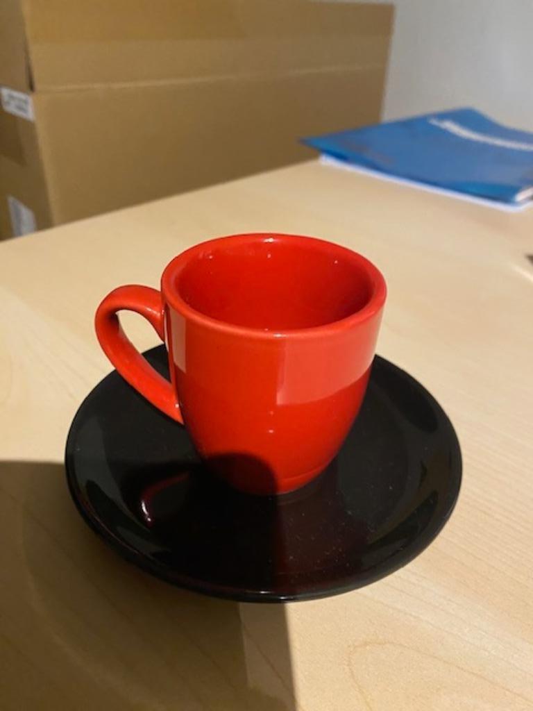 Espresso tasjes en ondertasjes, Ophalen, Gebruikt, Overige stijlen, Kop(pen) en/of Schotel(s)