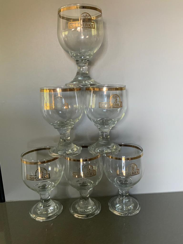 6 Ijscoupes, ijsboerke, Verzamelen, Glas en Drinkglazen, Ophalen, Zo goed als nieuw, Overige typen