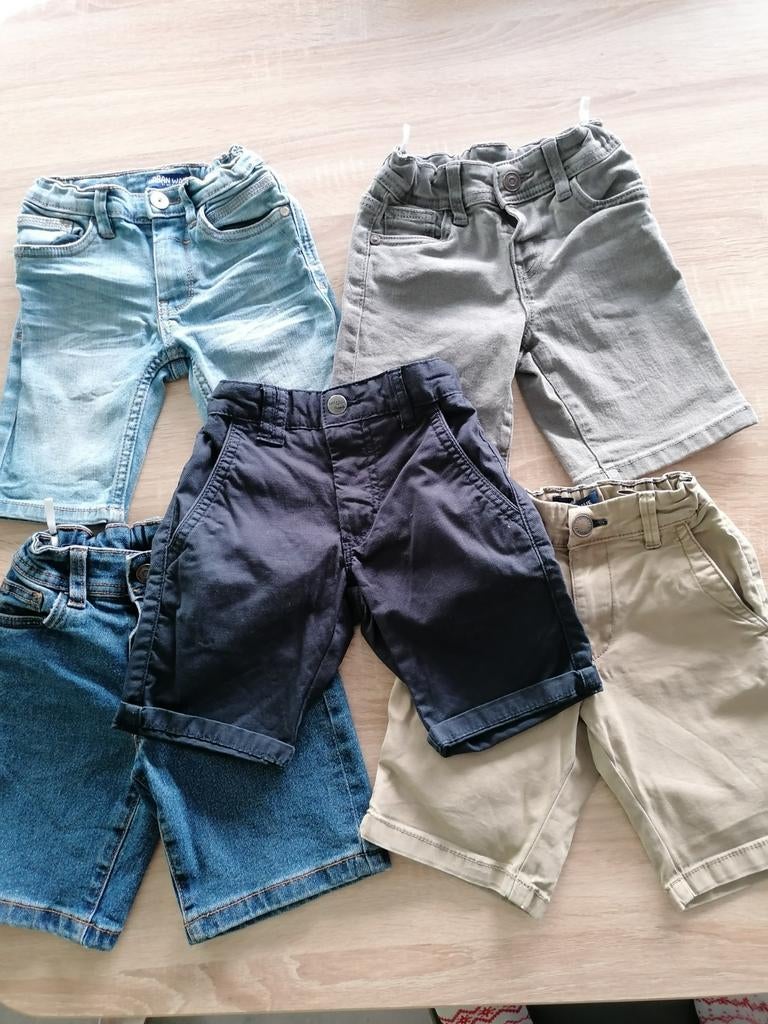 Pakket 5 shorts/korte broeken maat 104, Ophalen of Verzenden, Gebruikt, Maat 104
